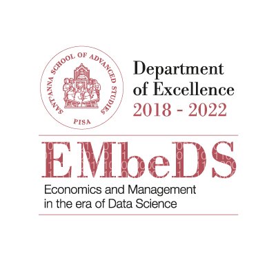 EMbeDS_SantAnna's profile picture. At EMbeDS, we bridge across disciplines, institutions and borders to bring Economics and Management in the era of Data Science.
