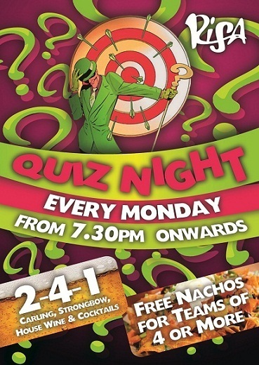 QUIZNIGHTRISA's profile picture. Every Monday from 7:30pm at Bar Risa, Gunwahrf. £1 entry per person, with free nachos for each team and 2-4-1 drinks deals