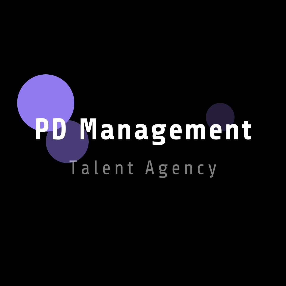 PD Management are a small selective agency providing a personalised and professional service to clients and seeking to introduce up and coming new talent.