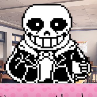 Pixilart - Sans' head by Anonymous