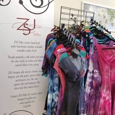 ZsjSilks's profile picture. I create hand dyed multifunctional, machine washable, wearable works of art in silk and other natural fibres, as well as hand painted silk wall hangings.