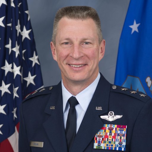 Am General Dolan the commanding pilot with more than 4,000 flying hours, including more than 200 combat missions during Operations Iraqi Freedom,