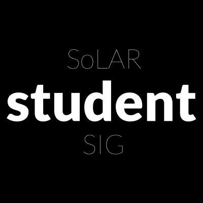 The student SIG is a SoLAR community of students, postdocs, and new scholar's collaboration, skill sharing, and expert mentorship in #learninganalytics