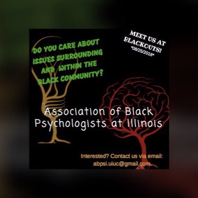 Association of Black Psychologist at Illinois #UIUC ~Think different, speak different....BE DIFFERENT.~