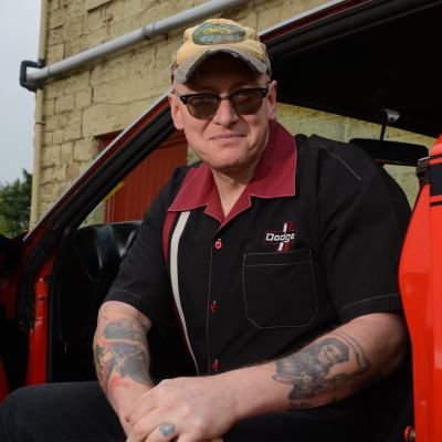 Driver of a 2019 Dodge Challenger,rider of a Kawasaki GPz1100.