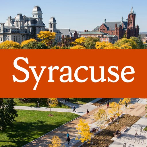 Syracuse University's official account for campus news, info & events! We’re also on Facebook: @SUCampus. Follow the official #SyracuseU account: @SyracuseU.