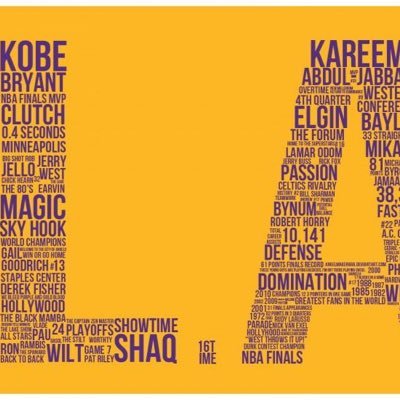 Lakers fan for a long time.