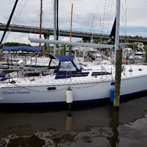Beautiful Catalina 42markII designed for performance and comfort. Makes sailing feel like Almost Heaven. Charters available through https://t.co/44kaB0mcqS.
