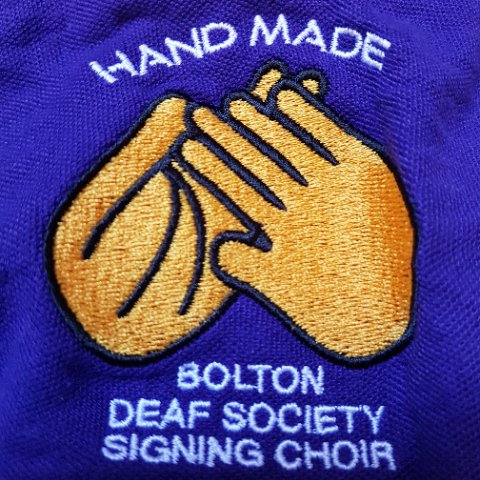 Sign Language Choir based at Bolton Deaf Society.  Meet on Thursday nights 7pm - 9pm.  Come and join in.   All welcome.