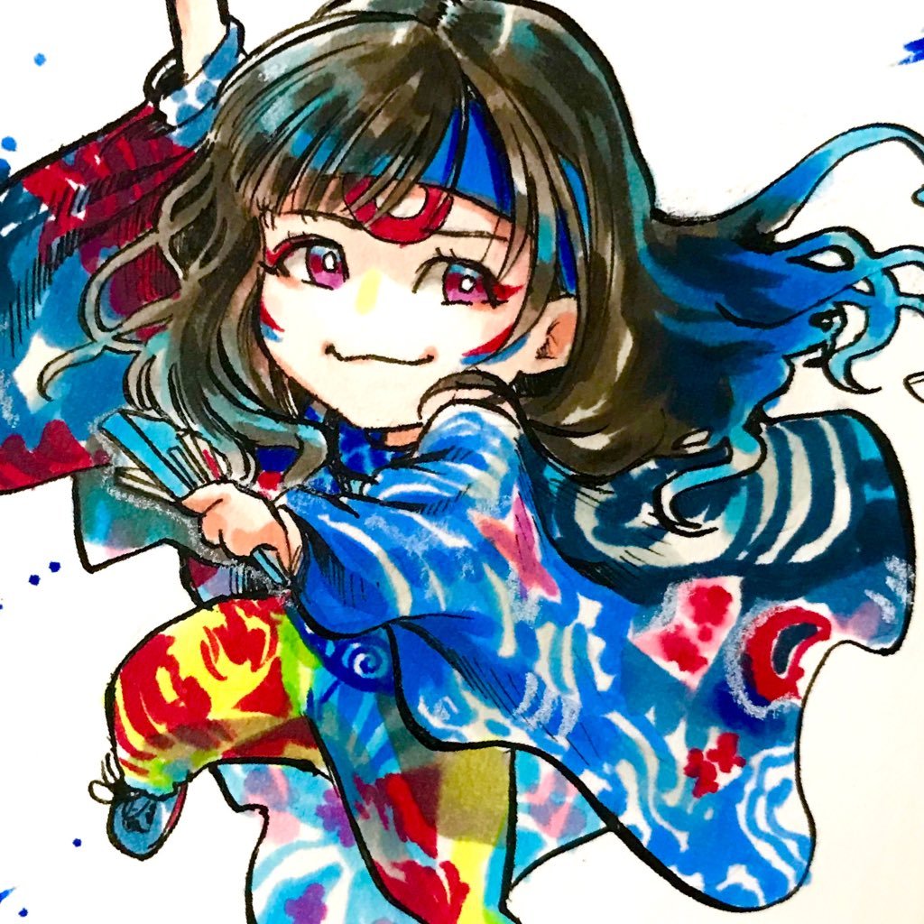 稲場愛香ちゃん小林萌花ちゃん応援 絵描き、オタマトーン奏者