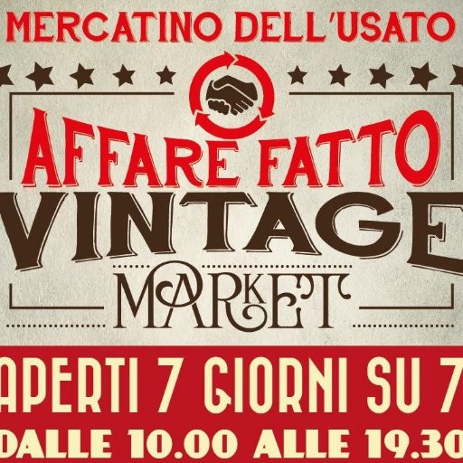 AffareFattoRoma's profile picture. “Affare Fatto l’usato di moda” è una nuova idea di mercatino dell’usato… Trasformiamo il vostro usato in $! Viale Aventino 62 (Fermata Circo Massimo Metro B)