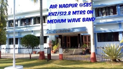 Follow official twitter account  of All India Radio Nagpur... Tune in to MW 585 KHz/ 512.8 Mtrs to listen to Akashvani Nagpur