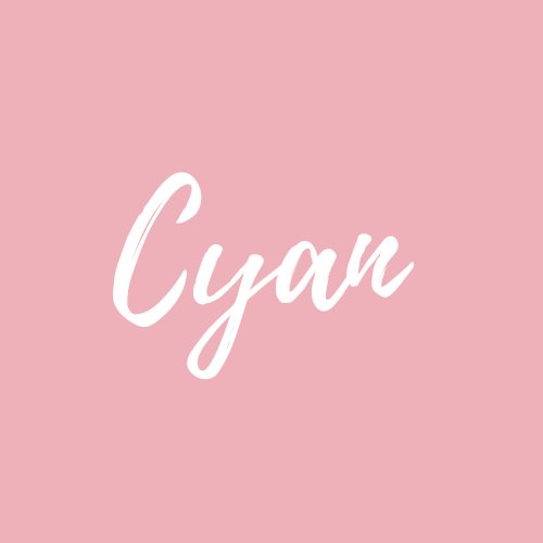 Cyan