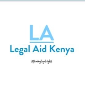 LegalAid254's profile picture. #LegalAidKe utilizes kenyan legal networks to enable indigent citizens  access Information & RTC during their respective quests to affirm Legal rights.