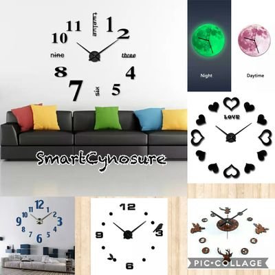 Interior decoration... Contact for sales and installation of 3D wall clock, Wallpaper, 3Dpanel.... We serve to beautify your home ✊