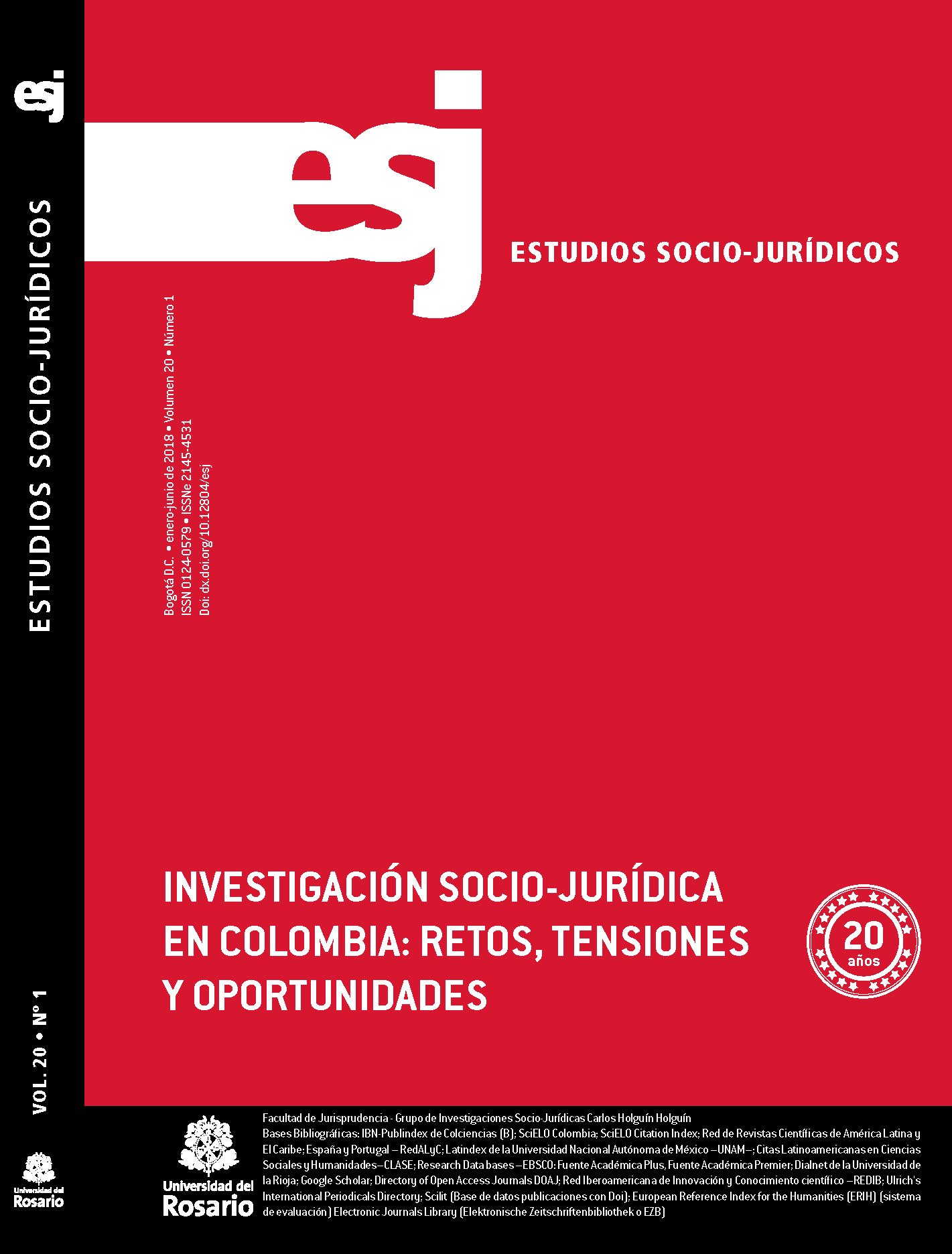 Revista científica editada por la Universidad del Rosario, enfocada en temas socio jurídicos. @Juris_urosario