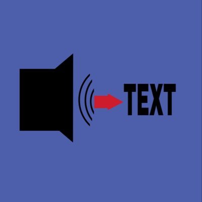 Audio2_Text's profile picture. Dedicated to providing transcripts of tweets for those who are hearing impaired/deaf.