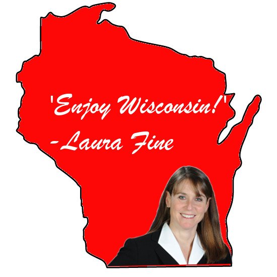 While we can't confirm that this is Illinois State Sen. Laura Fine (D-Glenview), we can confirm she tells her constituents to Enjoy Wisconsin. #enjoywisconsin