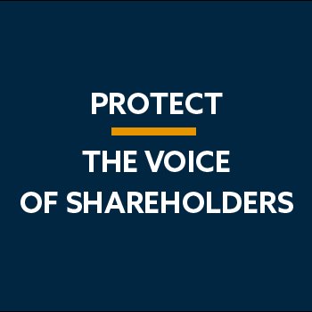 Protect the Voice of Shareholders is a project of the Institutional Shareholder Services, a leading provider of corporate governance and responsible investments