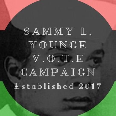 youngevoters's profile picture. Sammy L. Younge V.O.T.E. Campaign is an initiative that is dedicated to increasing voter registration and voting among students at Tuskegee University.