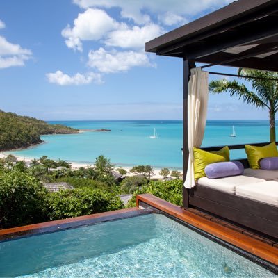 Hermitage Bay, a 5 star, food focused, secluded, intimate, 30 suite, romantic hotel in Antigua. Condé Nast WT Gold List of Top 100 hotels in the world.