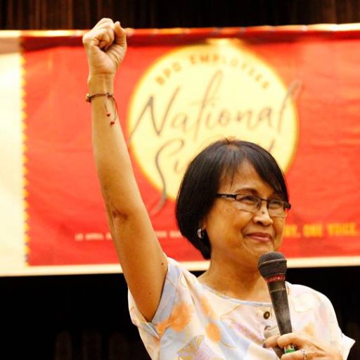 Gabriela Women's Party Representative Emmi de Jesus in the House of Representatives, the Philippines