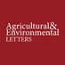 Agricultural & Environmental Letters (@AgricEnvLetters) Twitter profile photo