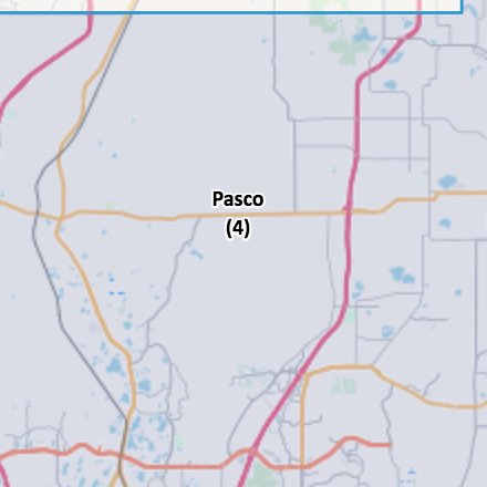 Pasco County, Florida Voter Turnout Tracker (unofficial) - near realtime tracking Democrat vs Republican turnout