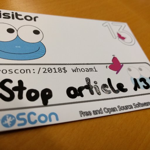 FrOSConVisitors's profile picture. FrOSCon visitors spontaneously demonstrate against article 13.