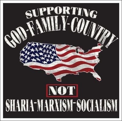 Loves #America #God #Christianity #Family # Capitalism #Trump2020 #USA

Hates #Communism #sjw #Sharia #DemonRats