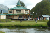 El Club  de golf mas austral del mundo, desde Ushuaia Tierra del Fuego, Republica Agentina