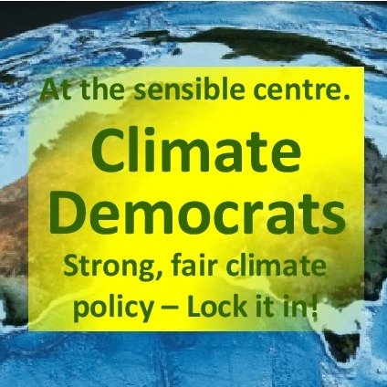 Climate Democrats
Strong, fair climate change policy for a liveable future.
For better politics @ #auspol.

Authorised by Glenn Mar, Ryde, Sydney AU