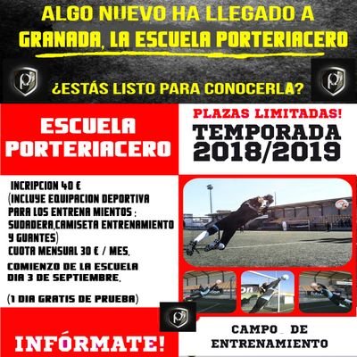 Entrenador de porteros, material de entrenamiento para porteros de futbol y especialista en eventos de porteros.
Director escuela porteros
E.D.P Granada Cf fem
