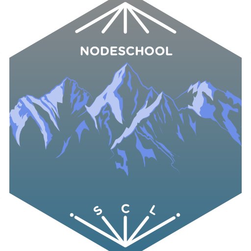 NodeSchool en Santiago, 🇨🇱 - Organizado por @enBonnet con la ayuda de mentores y voluntarios ✌️