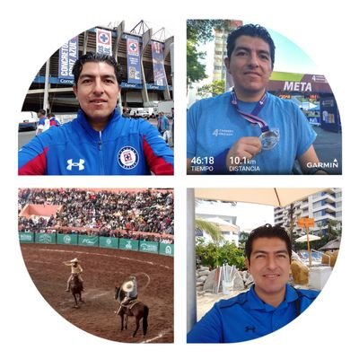 Aficionado al fútbol y la charrería, seguidor de muchos deportes, corredor, (Cruz Azul, Barcelona, Dodgers, Cowboys)