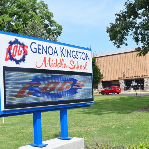 A middle school in Genoa, IL serving grades 6-8. A small town school with big time pride, preparing the next generation of leaders. #GKCogs #GKProud