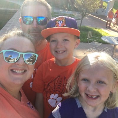 Two time graduate, wife and mother of two... We are all Clemson all the time!