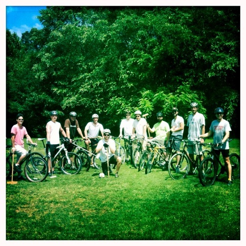 BikePoloGSO's profile picture. Casual fun bike polo on cut short grass fields. All welcome.