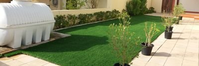 Garden landscaping irrigation tiles artificial grass natural grass Garden maintenance pools maintenance interlocking atc  Imdadhussain20200@gmail.com 0555152977