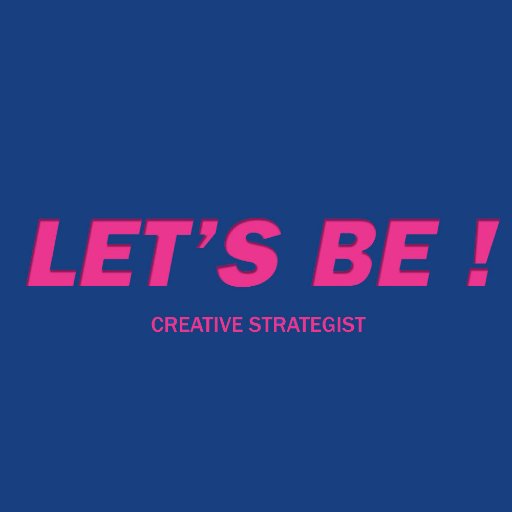 AgenceLetsBe's profile picture. Let's Be ! Creative Strategy Agency Artistic Direction, Brand Strategy, Video Making https://t.co/G413Nxfqjz