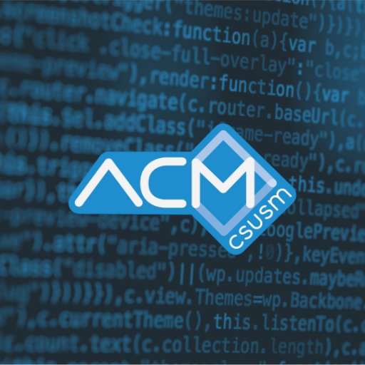 The official account for the CSUSM Student Chapter of the Association for Computing Machinery