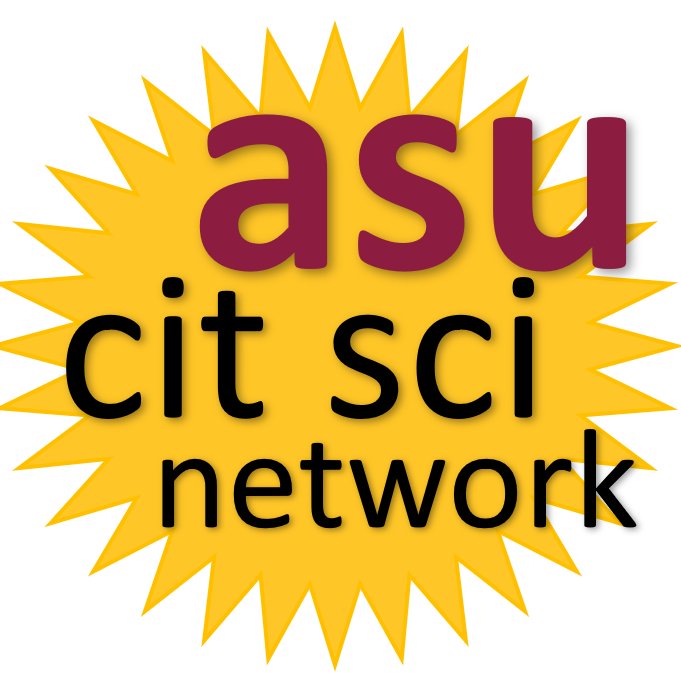 The official twitter for the ASU Citizen Science Research Network. Sharing research opportunities and information for researchers using citizen science!