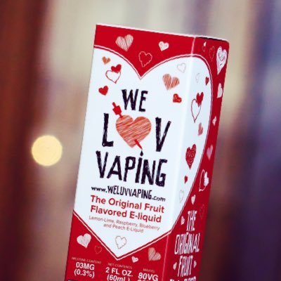 We Luv Vaping “The Original Fruit Flavored E-Liquid” is a perfect combination of Blueberry, Raspberry, Lemon-Lime and Peach!