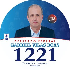 Gabriel Vilas Boas candidato a Deputado Federal por Minas Gerais Número 1221