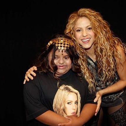I met @shakira... Down Syndrome DID NOT stop me! Disability Equals Possibility.