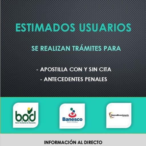 TuCitaExpress's profile picture. Te brindamos el mejor servicio de representación legal para tus tramites de apostilla...