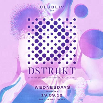 Manchester’s newest Wednesday night at @ClubLivMcr #ANewBeginning Tickets available from 👇🏻 All enquiries : 07851607407