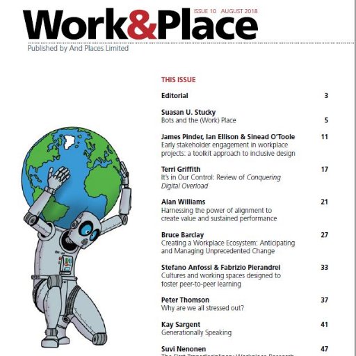 Est. 2012, now an online platform, engaging the world’s most progressive workplace thinkers to explore ideas about the transdisciplinary nature of work & place
