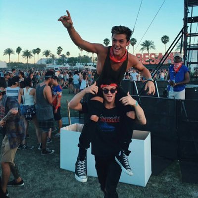 20. Just here supporting two goof balls 😜 Click the link to watch Club Sport - Hawaiian Party (directed by the Dolan Twins)