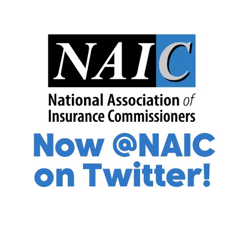 Please follow the National Association of Insurance Commissioners at our new Twitter handle, @NAIC.
